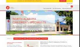 
							         North Alabama Children's Specialists - Children's of Alabama								  
							    