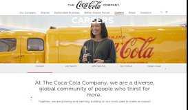 
							         North America Careers - The Coca-Cola Company								  
							    