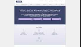 
							         North American Numbering Plan Administrator: NANPA								  
							    