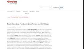 
							         North American Purchase Order Terms and Conditions | Gordon Food ...								  
							    