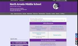 
							         North Arvada Middle School: Home								  
							    