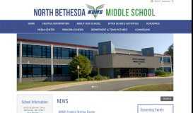 
							         North Bethesda Middle School								  
							    