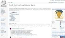 
							         North Carolina Army National Guard - Wikipedia								  
							    