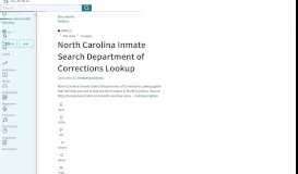 
							         North Carolina Inmate Search Department of Corrections Lookup (45K ...								  
							    