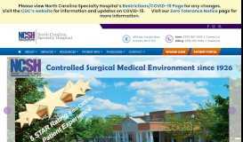 
							         North Carolina Specialty Hospital								  
							    
