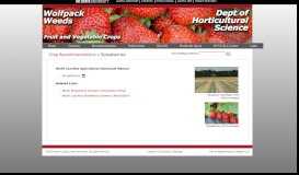 
							         North Carolina State University :: Crop Recommendations - Strawberries								  
							    