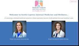 
							         North Cypress Internal Medicine and Wellness								  
							    