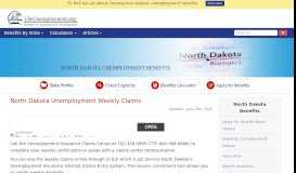 
							         North Dakota Unemployment Weekly Claims ...								  
							    
