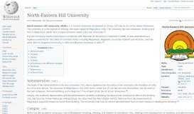 
							         North-Eastern Hill University - Wikipedia								  
							    