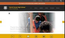 
							         North Forest High School / Homepage - Houston ISD								  
							    
