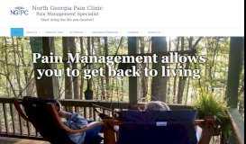 
							         North Georgia Pain Clinic | Pain Management Specialist								  
							    