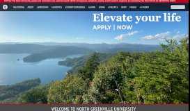 
							         North Greenville University: Christian University Where Christ Makes ...								  
							    