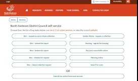 
							         North Kesteven District Council - Self Service Portal								  
							    