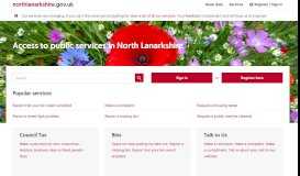 
							         North Lanarkshire Council: Access to public services in North ...								  
							    