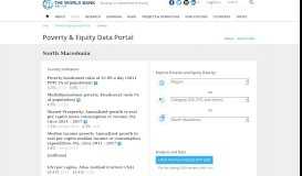 
							         North Macedonia - Poverty & Equity Data Portal - World Bank Group								  
							    