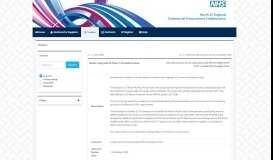 
							         North Of England NHS Commercial Procurement Collaborative e ...								  
							    