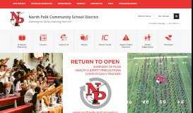 
							         North Polk Community School District / Homepage								  
							    