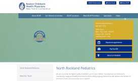 
							         North Rockland Pediatrics - BCH Physicians								  
							    