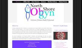 
							         North Shore Obstetrics and Gynecology Home Page								  
							    