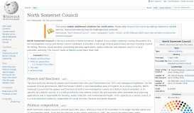 
							         North Somerset Council - Wikipedia								  
							    