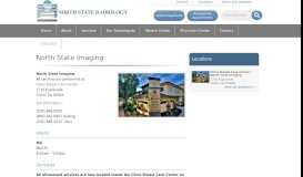 
							         North State Imaging - North State Radiology								  
							    