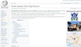 
							         North Sydney Girls High School - Wikipedia								  
							    