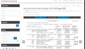 
							         North Texas State University Budget: 1979-1980 - Page b120 - The ...								  
							    