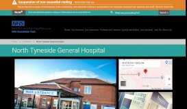 
							         North Tyneside General Hospital – Northumbria Healthcare NHS ...								  
							    