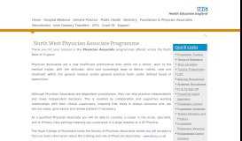 
							         North West Physician Associate Programme | Health Education North ...								  
							    
