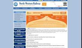 
							         North Western Railway / Indian Railways Portal								  
							    