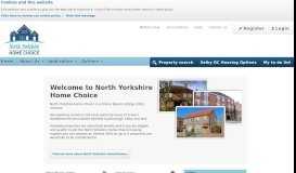 
							         North Yorkshire HomeChoice: Home								  
							    