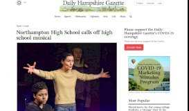 
							         Northampton High School calls off high school musical								  
							    
