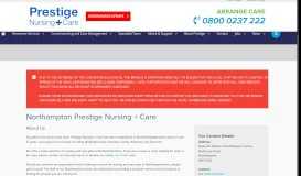 
							         Northampton - Prestige Nursing + Care								  
							    