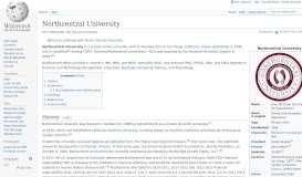 
							         Northcentral University - Wikipedia								  
							    