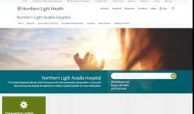 
							         Northern Light Acadia Hospital - Northern Light Health								  
							    