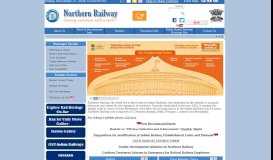 
							         Northern Railways / Indian Railways Portal								  
							    