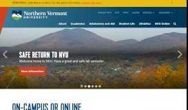 
							         Northern Vermont University |								  
							    