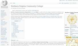 
							         Northern Virginia Community College - Wikipedia								  
							    