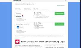
							         NorthStar Bank of Texas Online Banking Login - CC Bank								  
							    