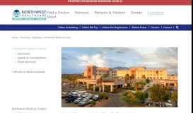 
							         Northwest Healthcare | Tucson, AZ - About Northwest Medical Center								  
							    