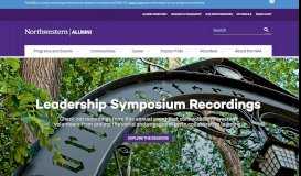 
							         Northwestern Alumni Association - Homepage								  
							    