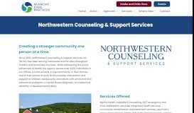 
							         Northwestern Counseling & Support Services - Vermont Care Partners								  
							    