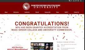 
							         Northwestern Polytechnic University | Welcome to Northwestern ...								  
							    