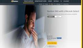 
							         Norton 360 with LifeLock Select | All-in-one protection, 5 devices								  
							    