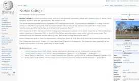 
							         Norton College - Wikipedia								  
							    