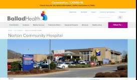 
							         Norton Community Hospital in Norton, Virginia | Ballad Health								  
							    