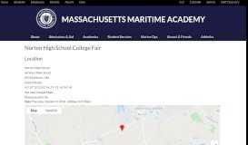 
							         Norton High School College Fair | Massachusetts Maritime Academy								  
							    