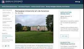 
							         Norway: Norwegian University of Life Sciences | School of ...								  
							    