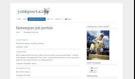 
							         Norwegian job portals - Jobbportaler.no								  
							    