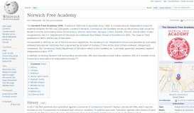 
							         Norwich Free Academy - Wikipedia								  
							    